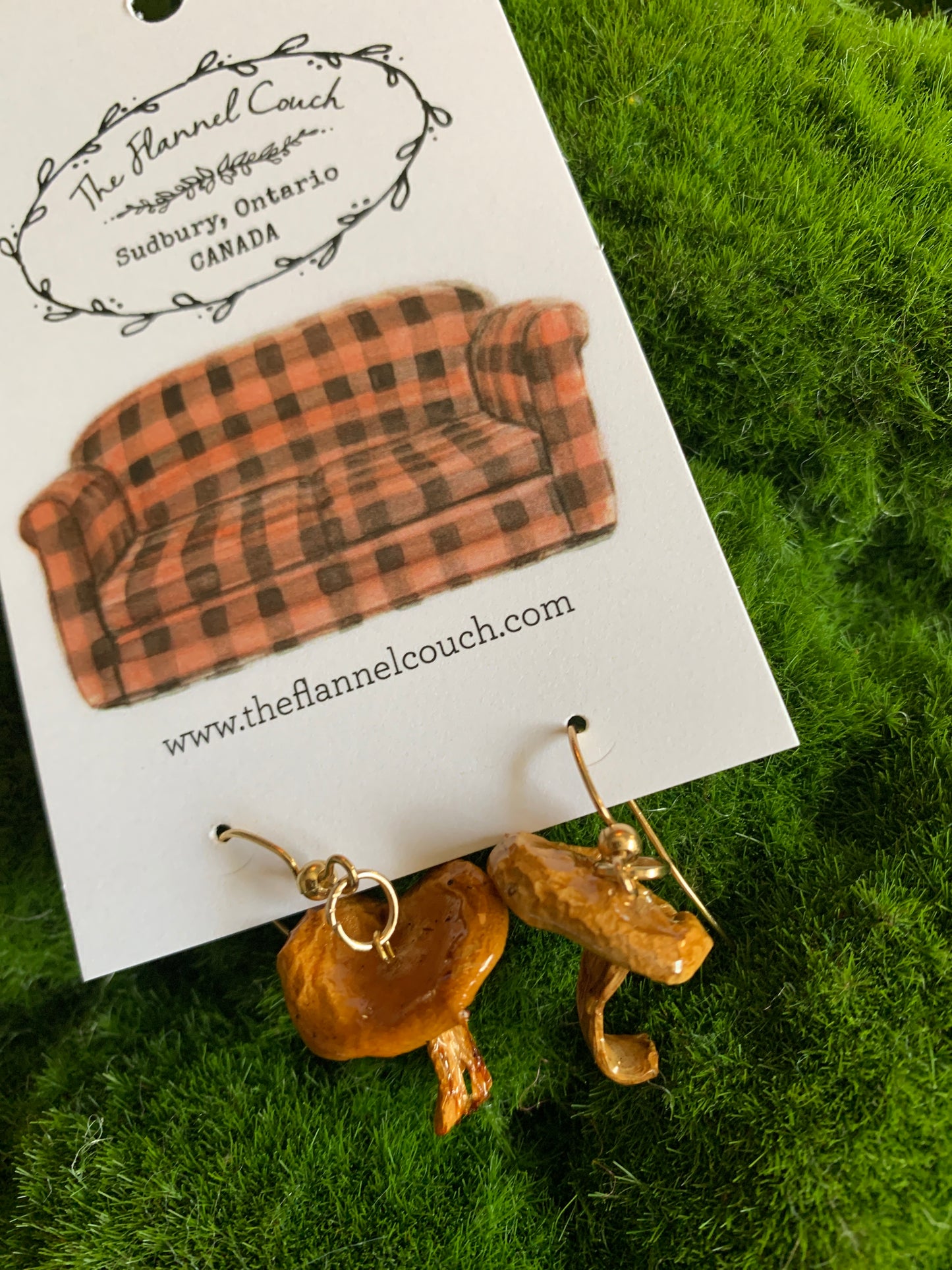 Wild Ontario Mushrooms Earrings