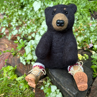Canadian Black Bear Wool Sculpture