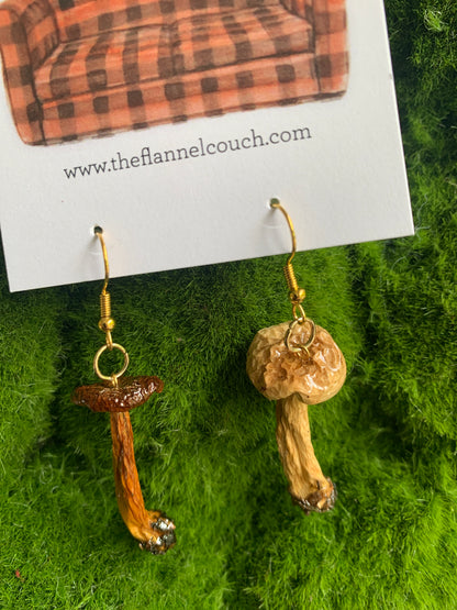 Wild Ontario Mushrooms Earrings