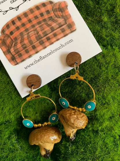 Wild Ontario Mushrooms Earrings