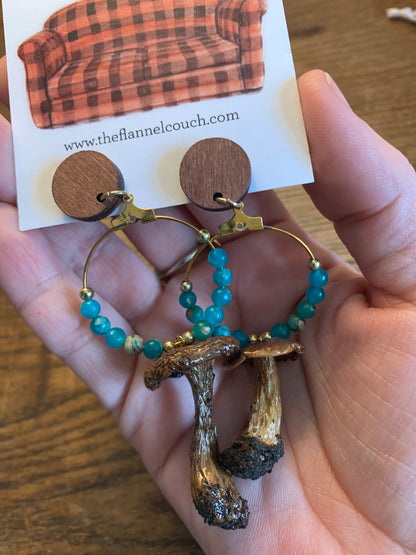Wild Ontario Mushrooms Earrings