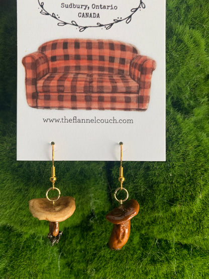 Wild Ontario Mushrooms Earrings